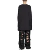 Camiseta de manga larga oversize «Black Faded» 739783TOVF49034