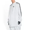 Camiseta de manga larga oversize de Balenciaga x adidas «Blanca» 728789TNVA61156