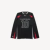 Camiseta de manga larga oversize para hombre de Balenciaga | Colaboración con la NBA en negro/multicolor Camiseta de manga larga oversize para hombre de Balenciaga | Colaboración con la NBA en negro/multicolor