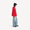 Camiseta de manga larga oversize para hombre de Balenciaga | Colaboración con la NBA en rojo/multicolor Camiseta de manga larga oversize para hombre de Balenciaga | Colaboración con la NBA en rojo/multicolor