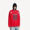 Camiseta de manga larga oversize para hombre de Balenciaga | Colaboración con la NBA en rojo/multicolor Camiseta de manga larga oversize para hombre de Balenciaga | Colaboración con la NBA en rojo/multicolor