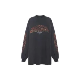 Camiseta de manga larga Oversized «Black Faded» 739027TPVM81568