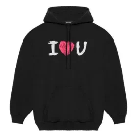 Camiseta de manga larga para hombre Balenciaga SS21 con estampado de letras, negra, 570811TJVL61070 Camiseta de manga larga para hombre Balenciaga SS21 con estampado de letras, negra, 570811TJVL61070