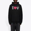 Camiseta de manga larga para hombre Balenciaga SS21 con estampado de letras, negra, 570811TJVL61070