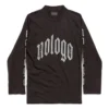 Camiseta de manga larga sin logotipo «Negro Gris» 788244TQVK51200