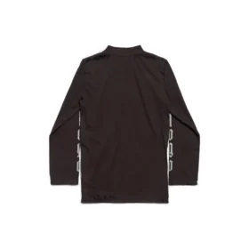 Camiseta de manga larga sin logotipo «Negro Gris» 788244TQVK51200