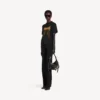 Camiseta de mujer Balenciaga Sacra Cœur de corte medio en color negro
