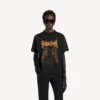 Camiseta de mujer Balenciaga Sacra Cœur de corte medio en color negro