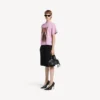 Camiseta de mujer Balenciaga Sacra Cœur de corte medio en rosa antiguo