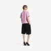 Camiseta de mujer Balenciaga Sacra Cœur de corte medio en rosa antiguo