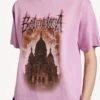 Camiseta de mujer Balenciaga Sacra Cœur de corte medio en rosa antiguo
