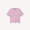 Camiseta de mujer con diseño «520 stickers» de corte medio en rosa antiguo/blanco