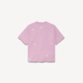 Camiseta de mujer con diseño «520 stickers» de corte medio en rosa antiguo/blanco