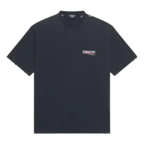 Camiseta de Political Campaign, corte ancho «Washed Black» 641675TKVJ19034