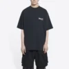 Camiseta de Political Campaign, corte ancho «Washed Black» 641675TKVJ19034