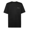 Camiseta de punto de manga corta con logotipo de Balenciaga para hombre, negra, 556150TYK281000