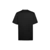 Camiseta de punto de manga corta con logotipo de Balenciaga para hombre, negra, 556150TYK281000