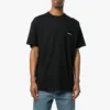 Camiseta de punto de manga corta con logotipo de Balenciaga para hombre, negra, 556150TYK281000
