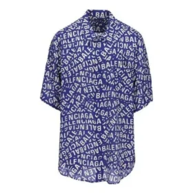 Camiseta de seda minimalista con tiras de logotipo «Azul y blanco sucio» 681813TNL054644 Camiseta de seda minimalista con tiras de logotipo «Azul y blanco sucio» 681813TNL054644