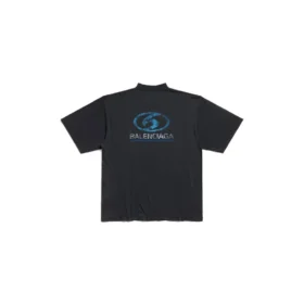 Camiseta de surfista de corte medio «Black Blue» 764235TPVM31412