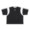 Camiseta deportiva B de corte holgado «Negro y blanco» 699182TMVC41070