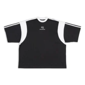 Camiseta deportiva B de corte holgado «Negro y blanco» 699182TMVC41070