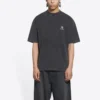 Camiseta deportiva de corte medio «Washed Black» 612966TLV991070