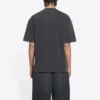 Camiseta deportiva de corte medio «Washed Black» 612966TLV991070
