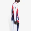Camiseta deportiva de hockey de malla de manga larga Balenciaga para hombre, colección primavera-verano 2021, blanca, 657105TKV248090