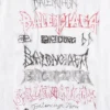 Camiseta Diy Metal «Blanco, negro y rojo» 641675TPVO29065