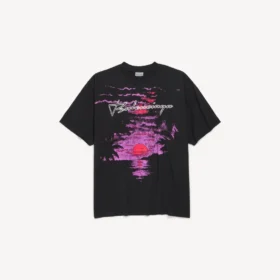 Camiseta «Dream» de corte medio para mujer en negro Camiseta «Dream» de corte medio para mujer en negro