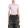 Camiseta encogida de estilo gótico «Light Pink» 788246TQVJ55708