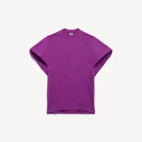 Camiseta estructurada para mujer en color violeta