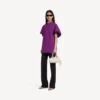 Camiseta estructurada para mujer en color violeta Camiseta estructurada para mujer en color violeta