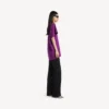 Camiseta estructurada para mujer en color violeta Camiseta estructurada para mujer en color violeta