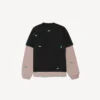Camiseta híbrida doble para hombre «520 stickers» en negro/verde