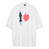 Camiseta «I Love» de corte ancho «Blanco» 744439TOVH39081