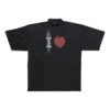 Camiseta «I Love» de corte ancho «Negro» 744439TOVH39034