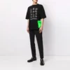 Camiseta informal de manga corta grande con estampado para hombre de Balenciaga, temporada primavera-verano 2021, negra 641614TJV801070