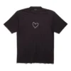 Camiseta Lovey de corte ancho «Negro» 641675TQVV89034