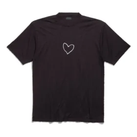 Camiseta Lovey de corte ancho «Negro» 641675TQVV89034