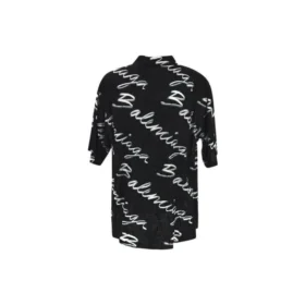 Camiseta minimalista de manga corta con logotipo garabateado «Black White» 681813TML131070 Camiseta minimalista de manga corta con logotipo garabateado «Black White» 681813TML131070