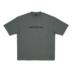 Camiseta Mirror de Balenciaga, corte medio, «Gris» 612966TNVR21242