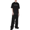 Camiseta Mirror de Balenciaga, corte medio «Negro» 612966TNVR21070