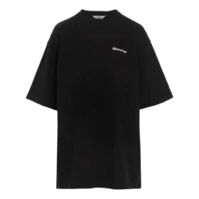 Camiseta negra de cuello redondo con logotipo de letras BB de la colección SS21 641655TJV871070