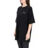 Camiseta negra de cuello redondo con logotipo de letras BB de la colección SS21 641655TJV871070