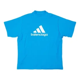Camiseta oversize Balenciaga x adidas «Blue» 731769TNVP34024