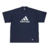 Camiseta oversize Balenciaga x adidas «Navy» 731769TNVA64356
