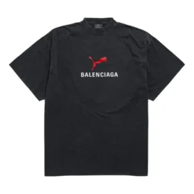 Camiseta oversize Balenciaga x Puma «Black Faded» 831305TTVA61041