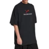 Camiseta oversize Balenciaga x Puma «Black Faded» 831305TTVA61041